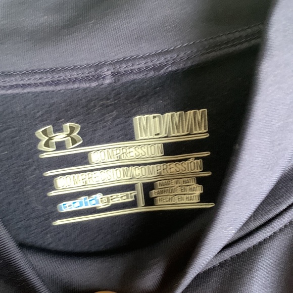 Men's, used, long sleeve, Under Armour cold gear compression top - Picture 2 of 5